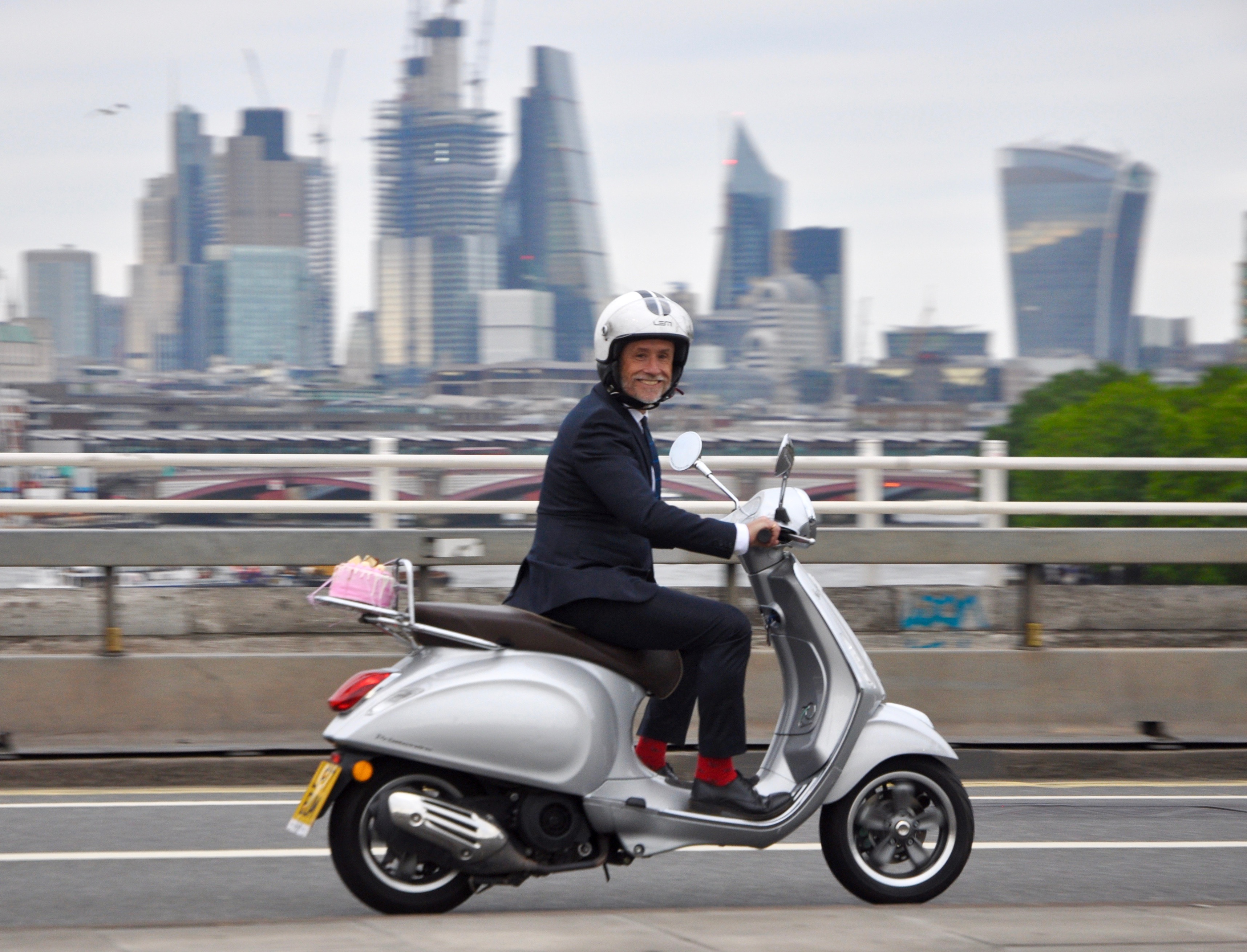 Richard Wilson on Waterloo Bridge