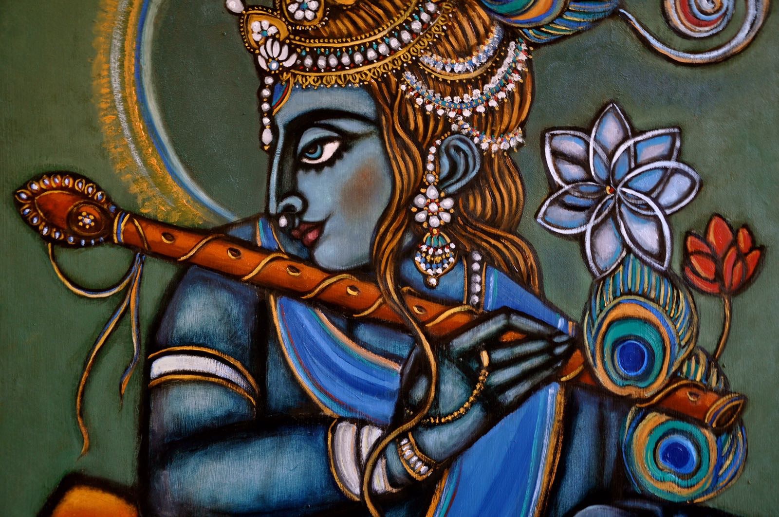 painting Goddess India 