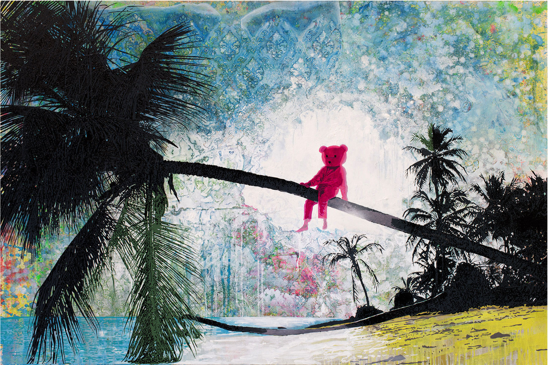 Pink Bear art by Paul Robinson